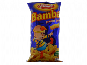 Bamba Erdnussflips - Tüte: 25 g = 1,30 Euro