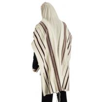 Tallit aus Wolle, rot-gold 50 