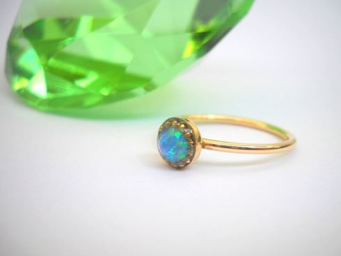 Goldfilled Ring mit Opal