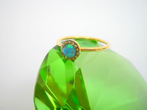 Goldfilled Ring mit Opal